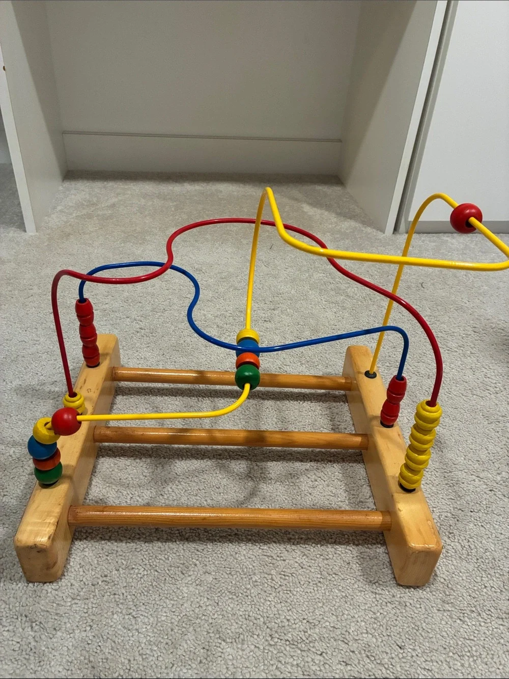 EDUCO Montessori Wooden Bead Maze Activity Toy - Multicolor